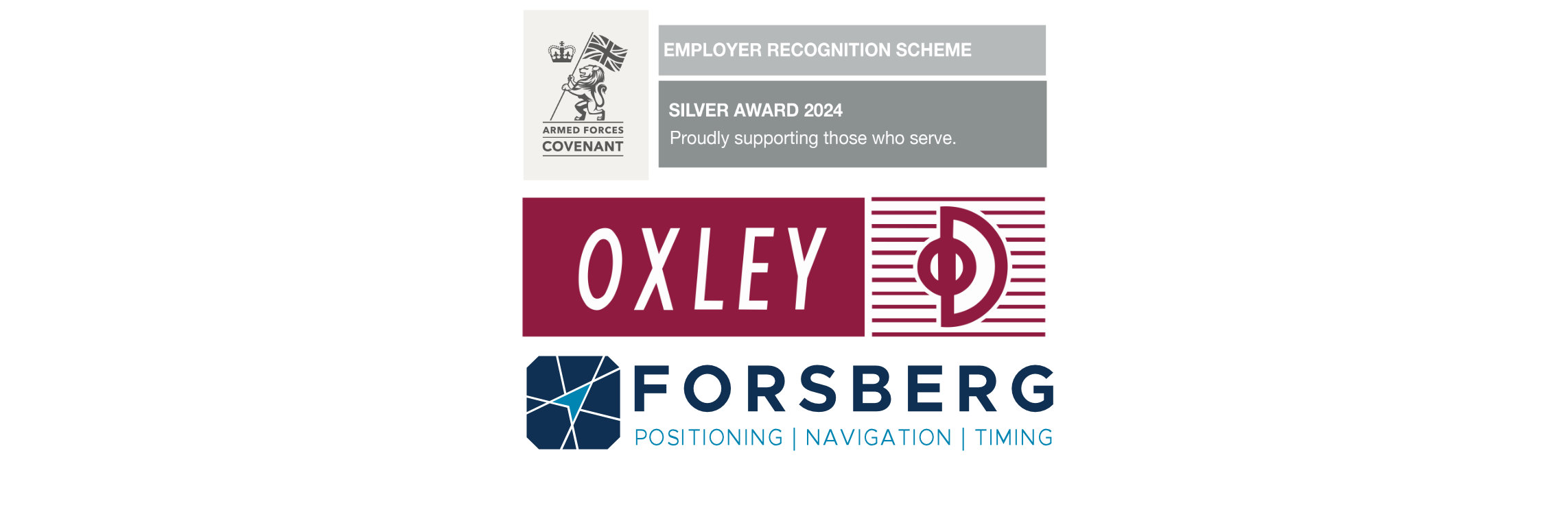 Oxley & Forsberg Celebrate Silver Recognition for Forces Friendly Approach